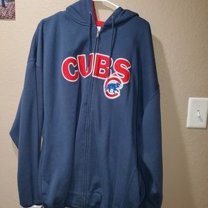 Cubs Hooded Zip-up Sweater